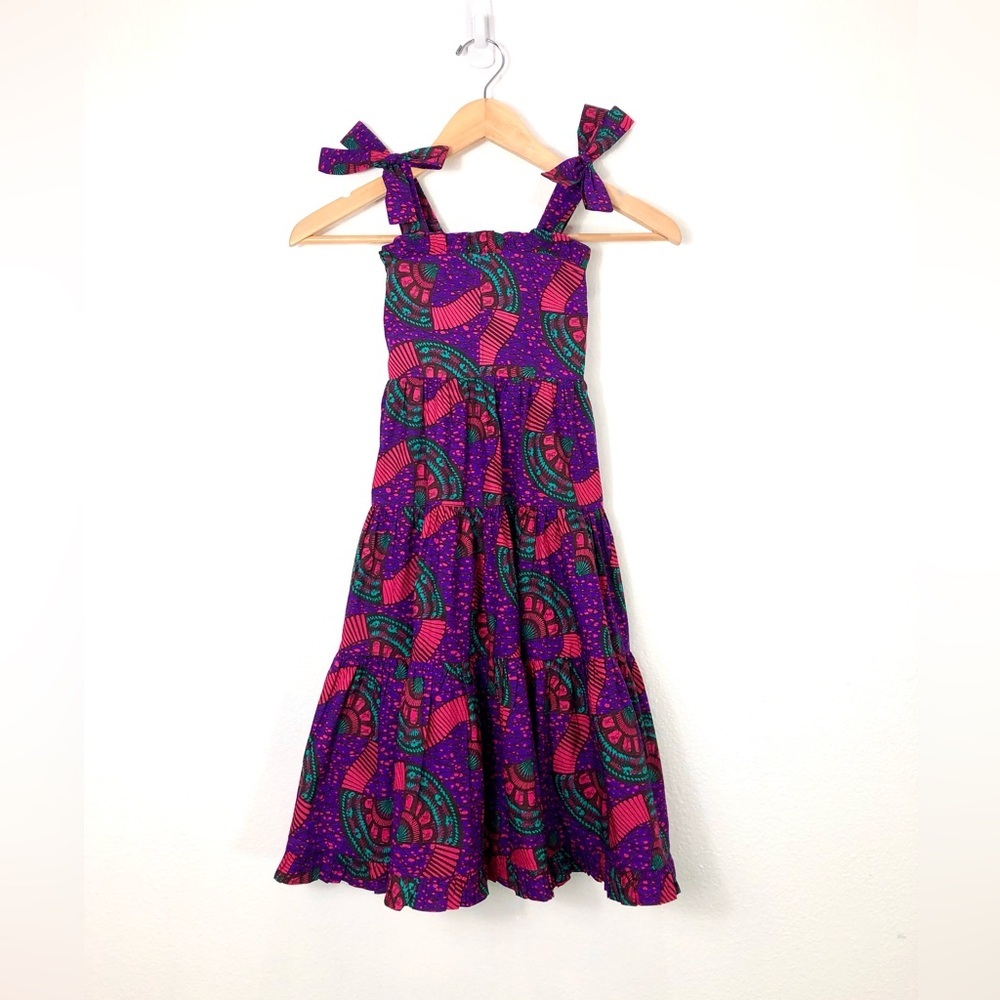 Ulla Johnson Kids Dress in Purple and Green